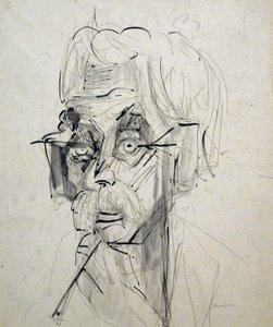 Cabeça de um velho agricultor de Ernst Ludwig Kirchner